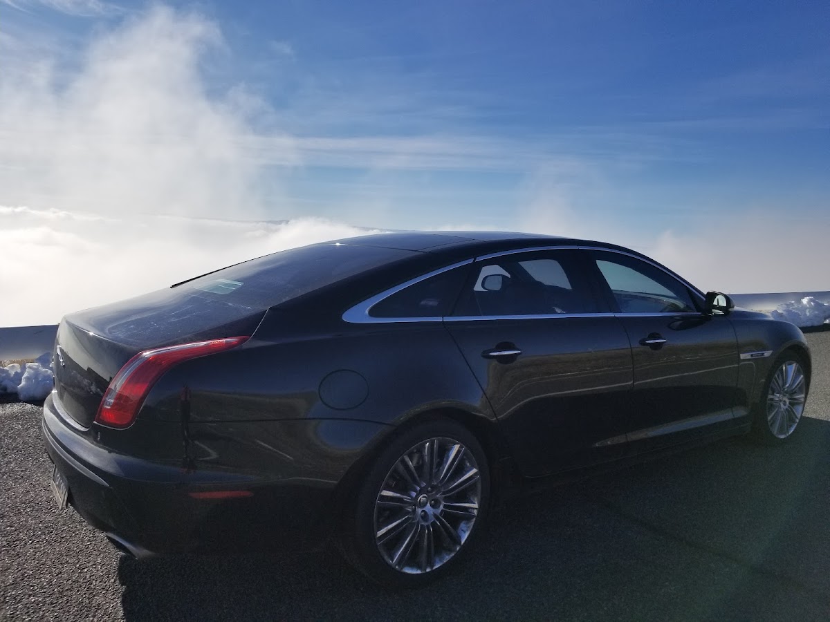 A Jaguar saloon cared for by PDQ Import Repair in Lewiston